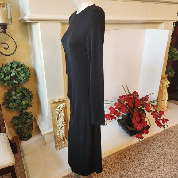 VINCE Gathered Midi Sheath Dress, SMALL - Picture 8 of 13